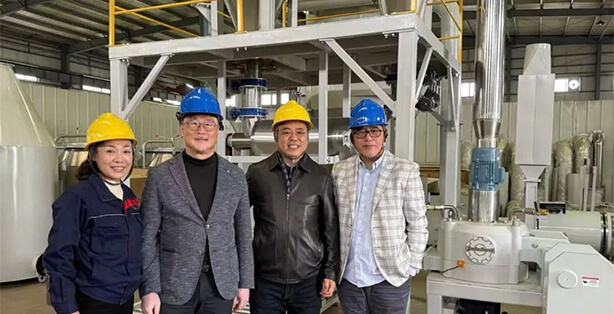 Luo Biao, the Chairman of the Powder Sub-association, and the Secretariat Visited Yantai Jatchen