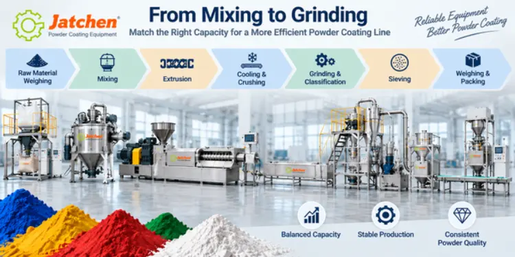 How Do You Match Powder Coating Production Line Capacity from Mixing to Grinding? How Do You Match Powder Coating Production Line Capacity from Mixing to Grinding?